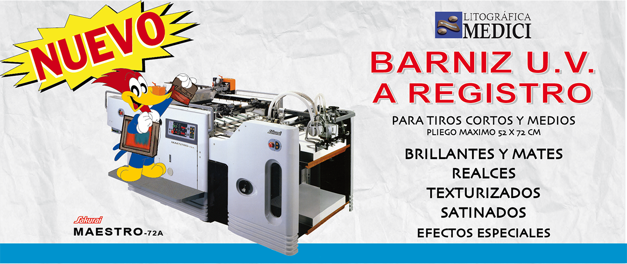 Portada Barniz U.V. a registro